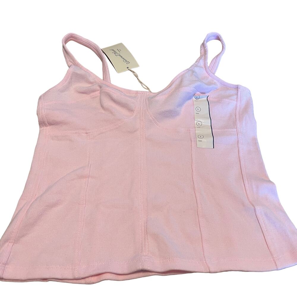 Universal Thread Women's Light Pink Corset Tank - Size Large - NWT